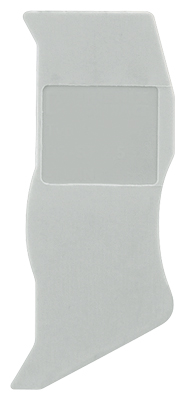 End and partition plate for terminal block