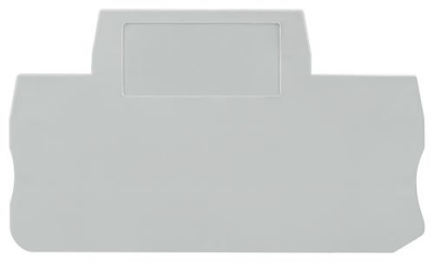 End and partition plate for terminal block