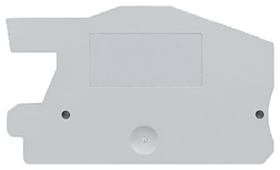 End and partition plate for terminal block