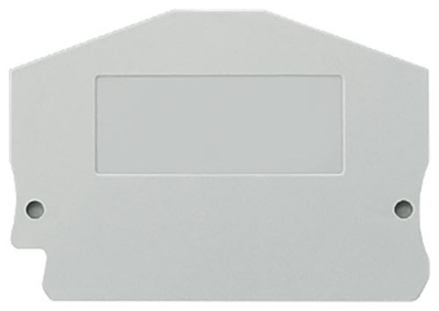 End and partition plate for terminal block