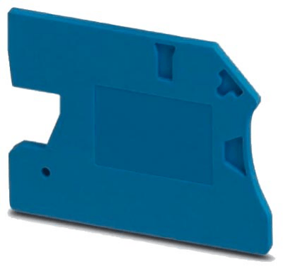 End and partition plate for terminal block