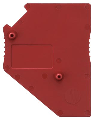 End and partition plate for terminal block