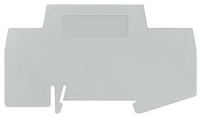 End and partition plate for terminal block
