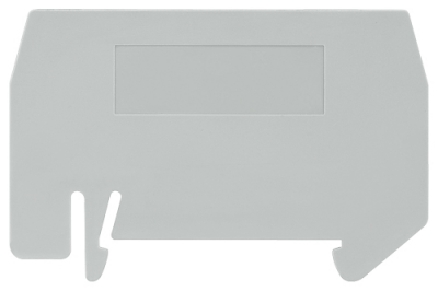 End and partition plate for terminal block