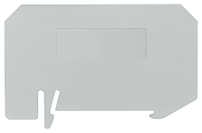 End and partition plate for terminal block