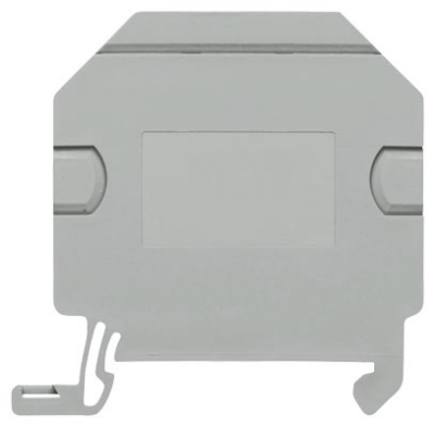 End and partition plate for terminal block