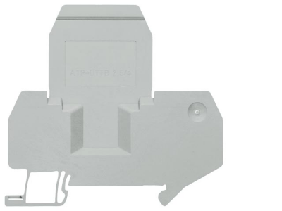 End and partition plate for terminal block