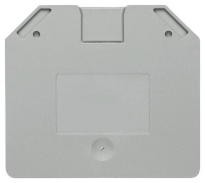 End and partition plate for terminal block