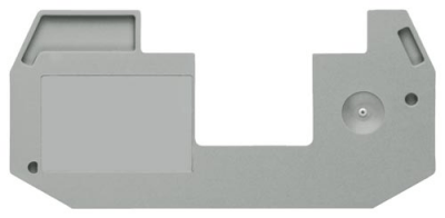 End and partition plate for terminal block