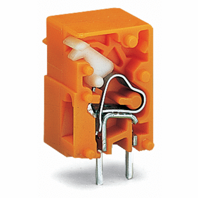 Morsetto per circuito stampato sovrapponibile, pulsante, 2.5 mm², Passo pin 10.16 mm, CAGE CLAMP®