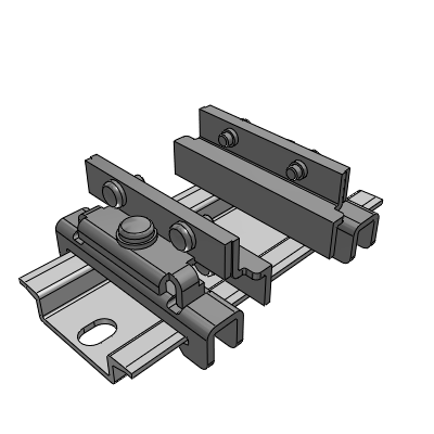 Low Particle Generation  DIN Rail Mounting Bracket