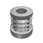 Plugs with tapped hole, plastic for round tubes