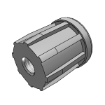 Tube inserts round with tapped bush