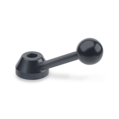 Control lever with bore