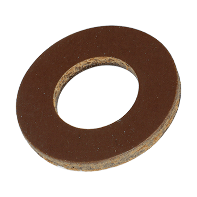 Flat washers without chamfer (~DIN 125 A; ~ISO 7089), Laminated paper, brown