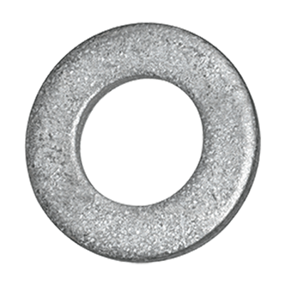 Flat washers without chamfer (DIN 125-1 A; ~ISO 7089), steel, hot dip galvanized