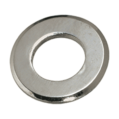 Flat washers with chamfer (DIN 125-1 B; ~ISO 7090), steel, plain