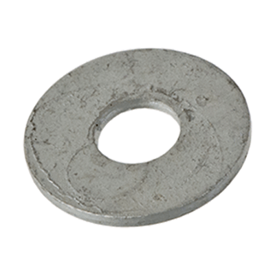 Flat washers without chamfer, series L (large) (~NFE 25-513 L), steel, zinc flake coated