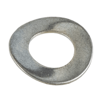 Waved spring washers (NFE 27-620; ~DIN 137 B; ONDUFLEX B), spring steel, zinc plated blue