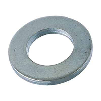 Flat washers without chamfer, series Z (small) (~NFE 25-513 Z), steel, zinc plated blue