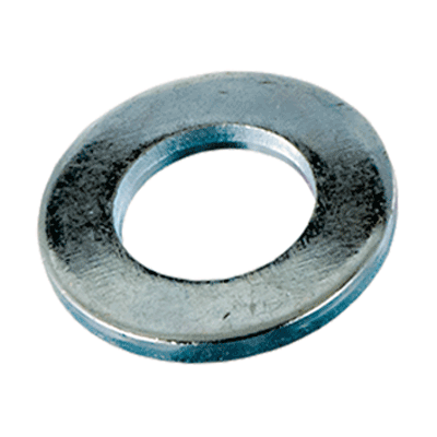 Flat washers without chamfer, series Z (small) (~NFE 25-514 Z), steel, zinc plated blue