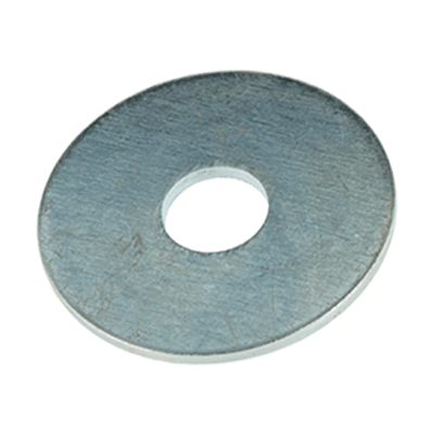 Flat washers without chamfer, series LL (very large) (~NFE 25-513 LL), steel, zinc plated blue