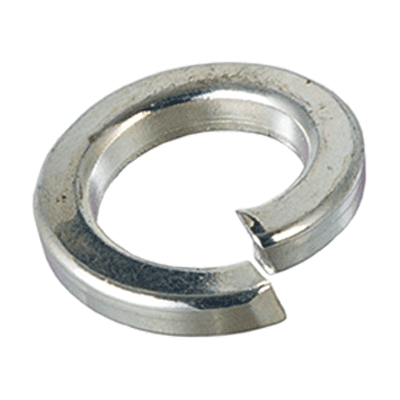 Split spring lock washers, series W (NFE 25-515 W), spring steel, zinc plated blue