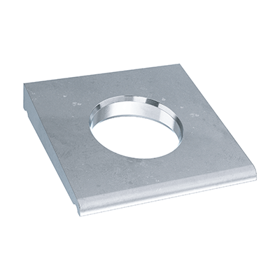 Square taper washers for I-sections