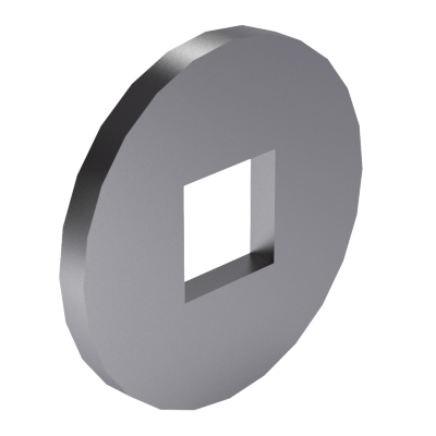 Washers with square hole, especially for wood constructions, form V