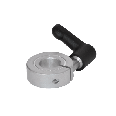 Bague d'arrêt fendue simple aluminium avec manette indexable