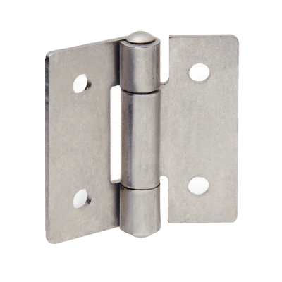 Charnière noeud à plat, inox - Percée