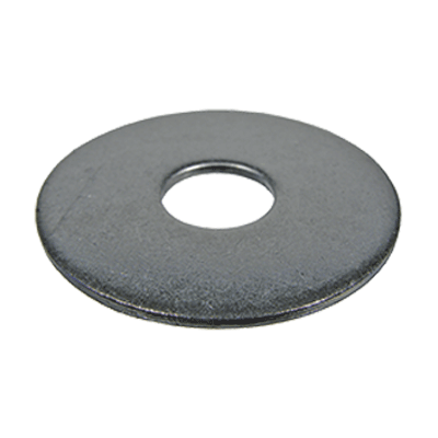 Flat washers without chamfer, large outside diameter, stainless steel A2