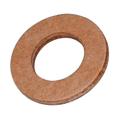 Flat washers without chamfer (~DIN 125 A; ~ISO 7089), Pressboard, brown