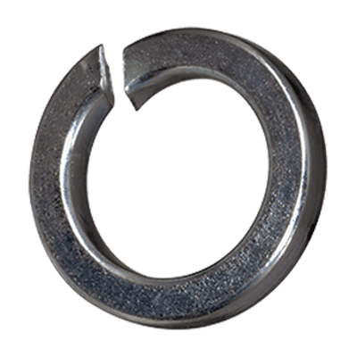 Split spring lock washers for screws with cylindrical head (DIN 7980), spring steel, black