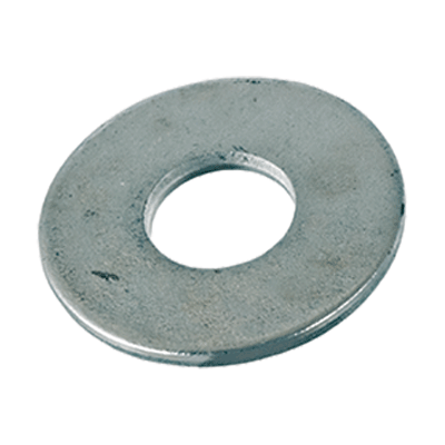 Flat washers without chamfer, series L (large) (~NFE 25-513 L), steel, zinc plated with thicklayer passivation