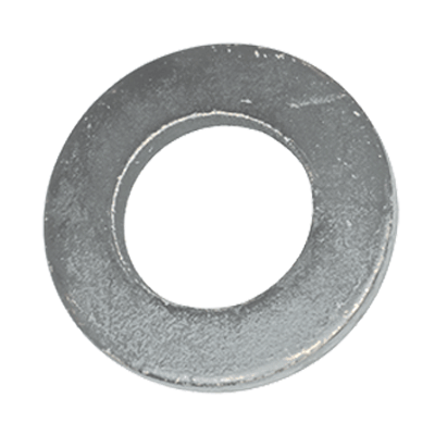 Special flat washers without chamfer, for screws up to property class 8.8 (DIN 125-1 A; ISO 7089), steel, zinc plated blue with CresaCoat® C 313 Silver