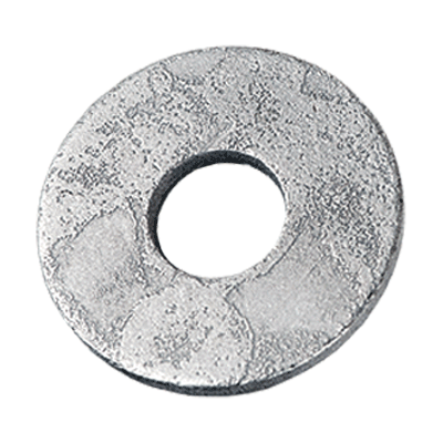 Flat washers without chamfer (DIN 9021; ~ISO 7093), steel, hot dip galvanized
