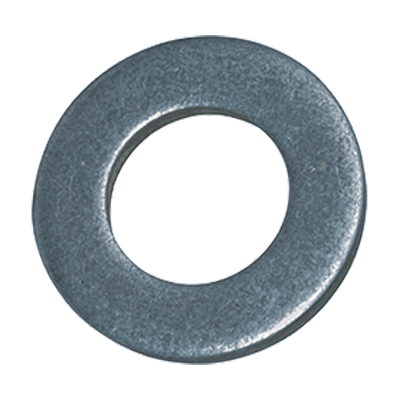 Special flat washers without chamfer, for screws up to property class 8.8 (DIN 125-1 A; ISO 7089), steel, zinc plated blue