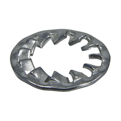 Serrated lock washers type J, internal serrations (DIN 6798 J), stainless steel A4
