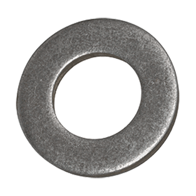 Flat washers without chamfer (DIN 125-1 A; ~ISO 7089), steel, plain