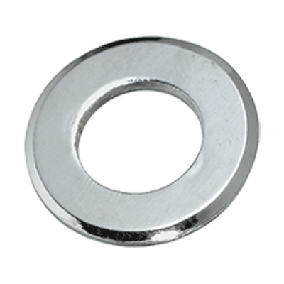 Flat washers with chamfer (DIN 125-1 B; ~ISO 7090), steel, chrome plated