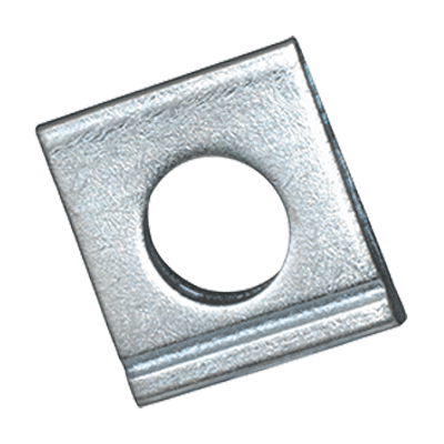 Square taper washers for I-sections (DIN 435), steel, zinc plated blue