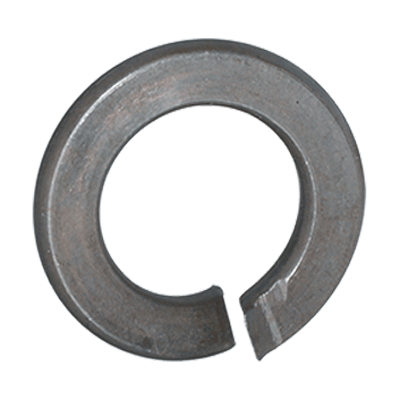 Split spring lock washers with bent end (DIN 127 A), spring steel, mechanical zinc plated blue