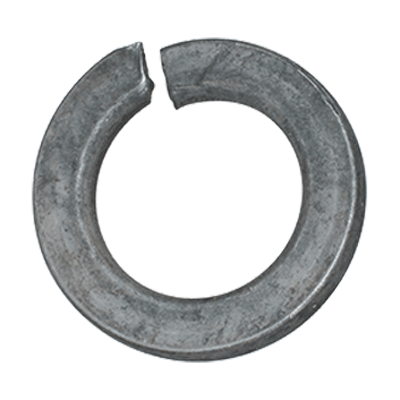 Split spring lock washers with flat end (DIN 127 B), spring steel, mechanical zinc plated blue