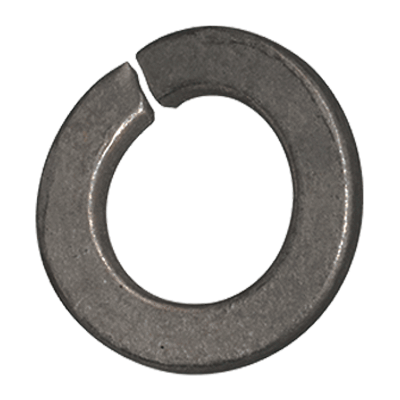 Curved spring lock washers (DIN 128 A), spring steel, black