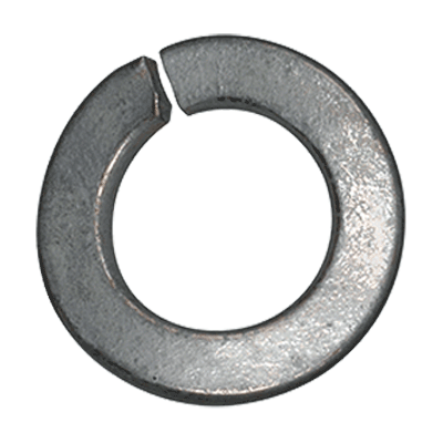 Waved spring lock washers (DIN 128 B), spring steel, mechanical zinc plated blue