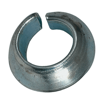Spring lock washers for disc wheels (DIN 74361-2 C), spring steel, mechanical zinc plated blue