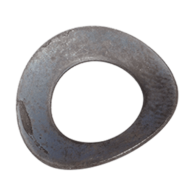 Curved spring washers (DIN 137 A), spring steel, mechanical zinc plated blue