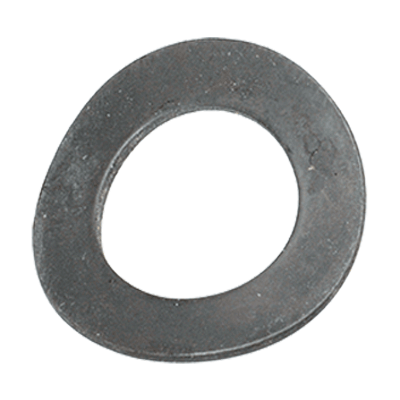 Waved spring washers (DIN 137 B), spring steel, mechanical zinc plated blue
