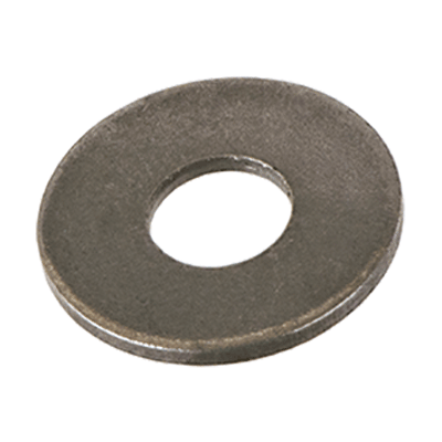 Flat washers without chamfer, series L (large) (~NFE 25-513 L), steel, plain